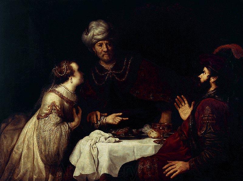 Jan victors Esther accuses Haman before Ahasveros